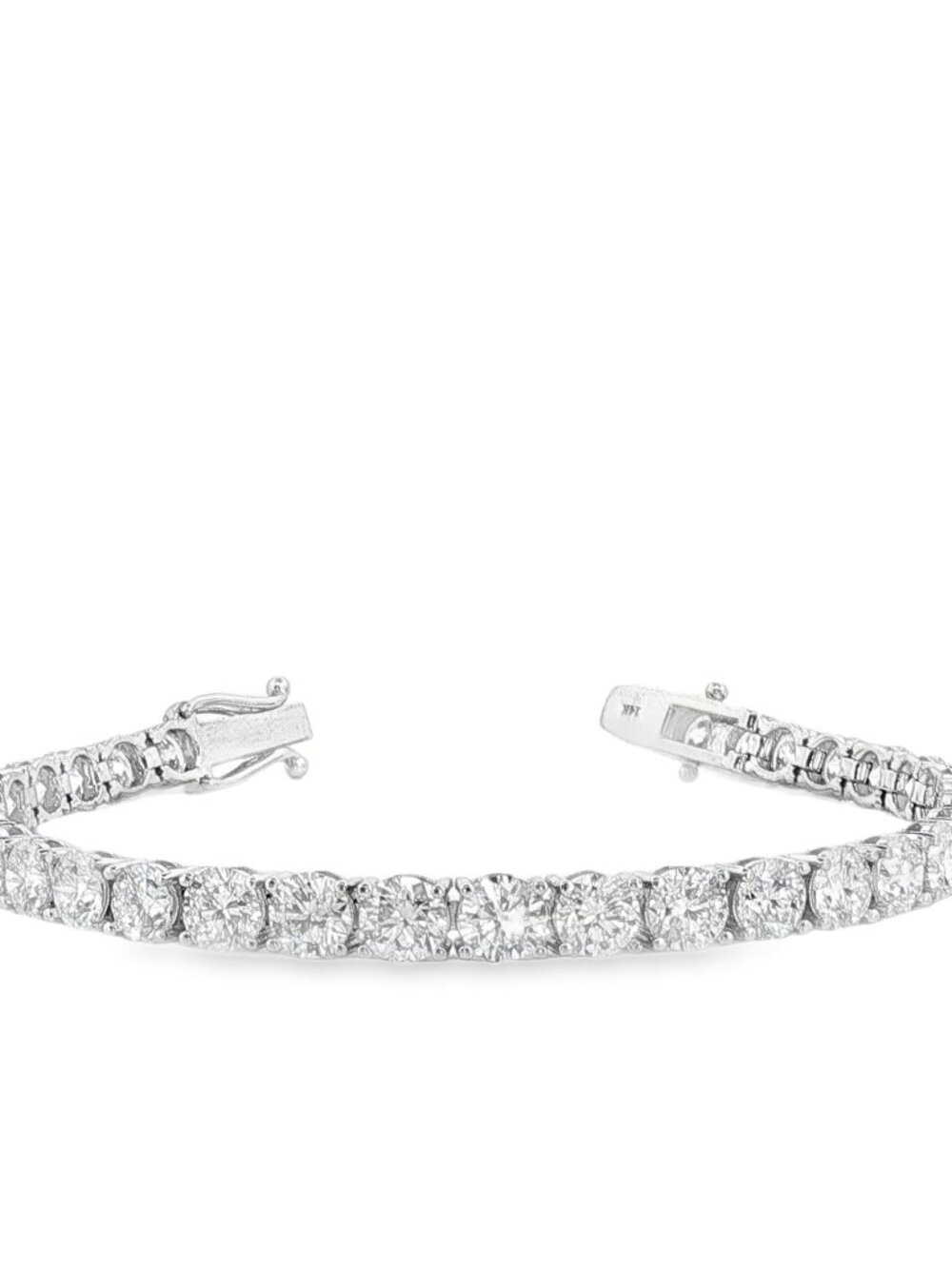 16.00Ct Lab Grown Diamond Tennis Bracelet in 14K White Gold